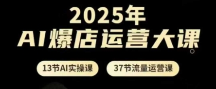 2025年AI爆店运营大课，13节AI实操课+37节流量运营课_孤风隐库