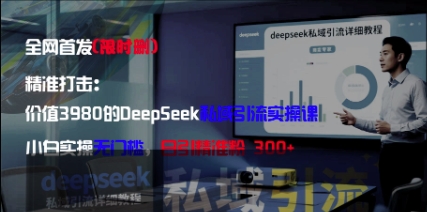 精准打击：价值3980的DeepSeek私域引流实操课，小白实操无门槛，日引精准粉300+_孤风隐库
