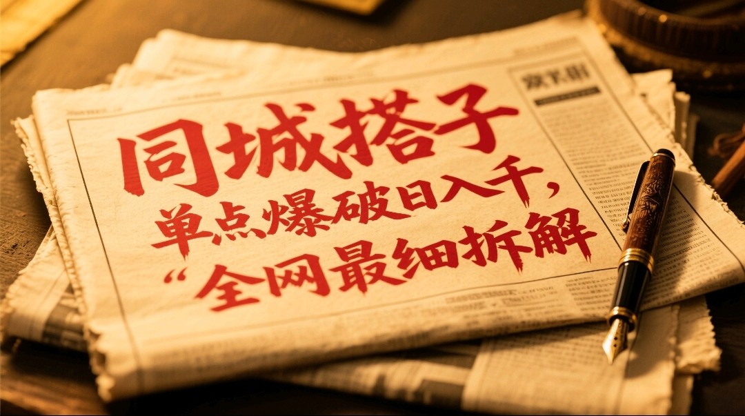 同城搭子群19.9单点爆破日入千，搭子组局月入万，全网最细拆解_孤风隐库