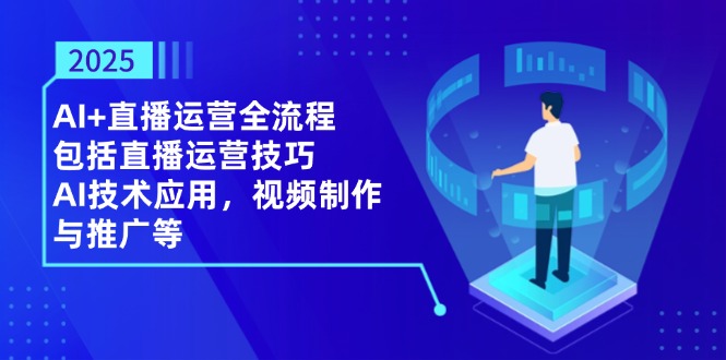 2025AI+直播运营全流程，包括直播运营技巧，AI技术应用，视频制作与推广等_孤风隐库